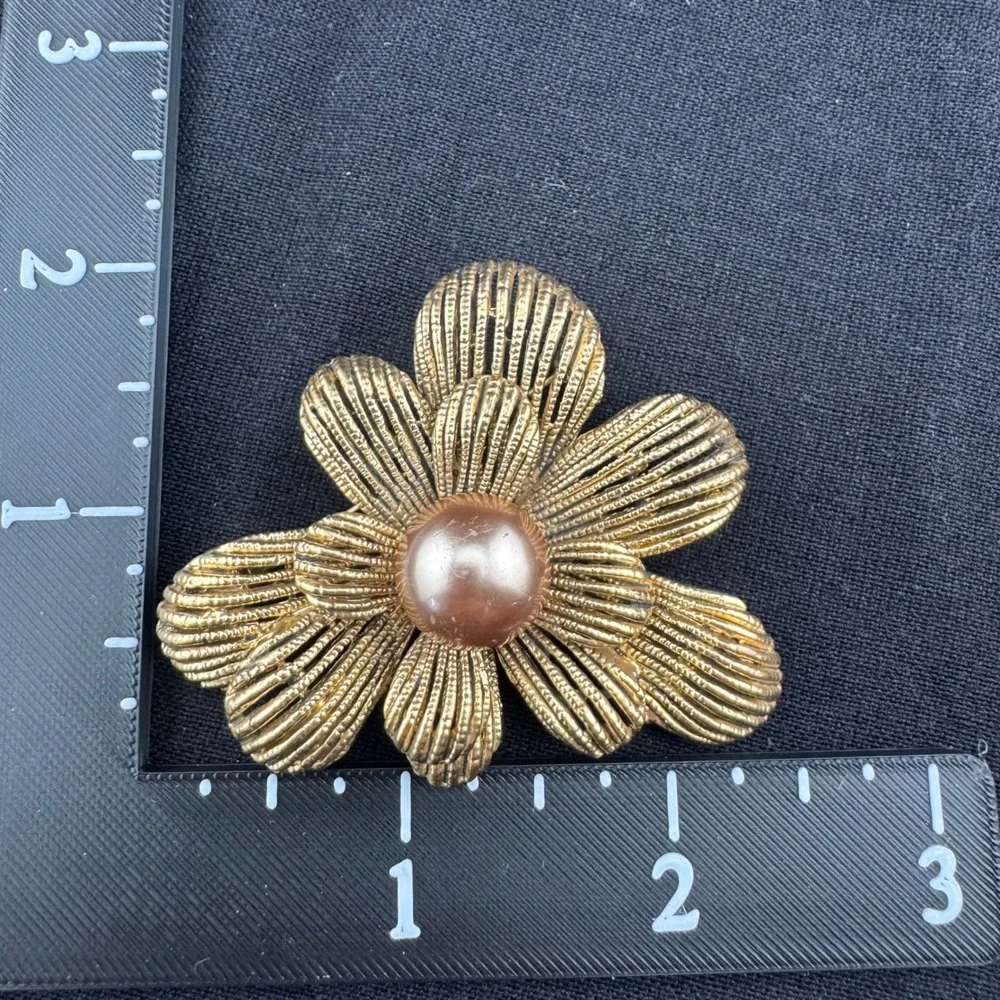 Vintage Brooch Lot Monet JJ Signed Rhinestone Pearl Flower Butterfly Leaf READ
